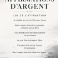Femme méditant avec des affirmations écrites pour attirer l'argent et manifester la prospérité