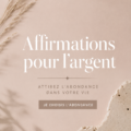Affirmations inspirantes sur un fond motivant