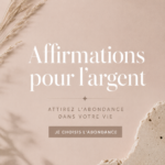 Affirmations inspirantes sur un fond motivant