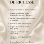 Une illustration d'une femme méditant en pleine nature, représentant la richesse intérieure.