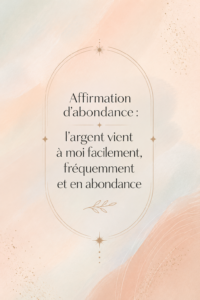 Femme méditant avec des éléments financiers autour d'elle, symbolisant l'abondance et la manifestation de l'argent.
