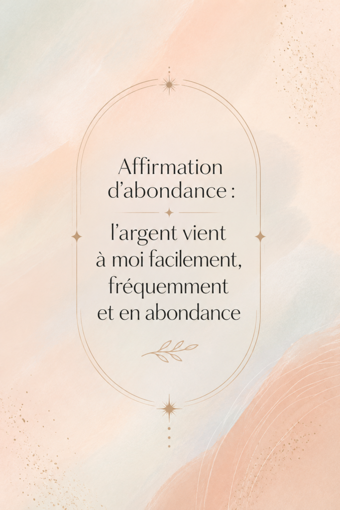 Femme méditant avec des éléments financiers autour d'elle, symbolisant l'abondance et la manifestation de l'argent.