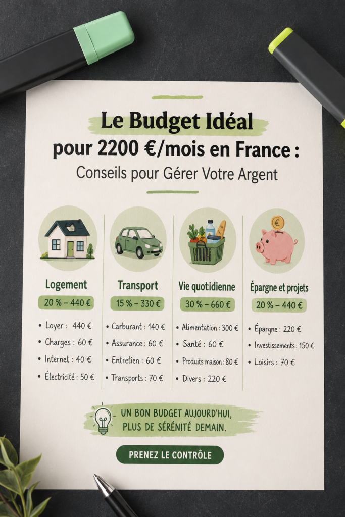 Femme consultante un budget en France avec un ordinateur portable et un café.
