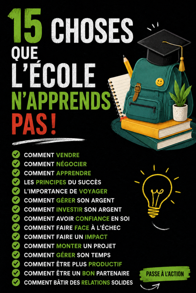 Image illustrant les leçons de vie que l'école ne vous a pas apprises, telle qu'une femme réfléchissant devant un tableau.