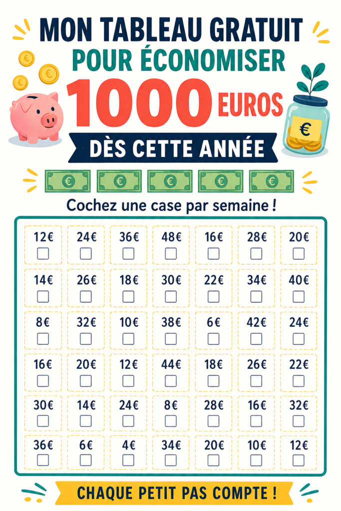 Femme souriante utilisant un tableau de gestion des finances à son bureau.