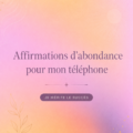 Fonds d'écran motivant sur le thème de l'argent avec des affirmations inspirantes.