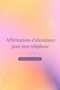 Fonds d'écran motivant sur le thème de l'argent avec des affirmations inspirantes.