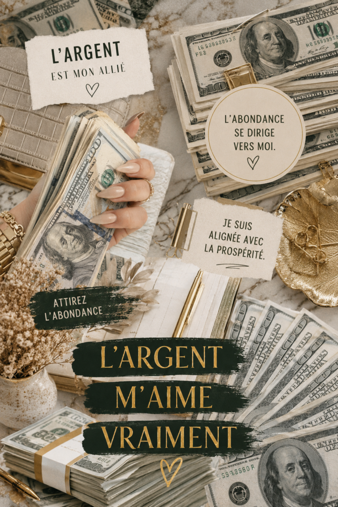 Femme souriante en train de gérer ses finances avec des outils