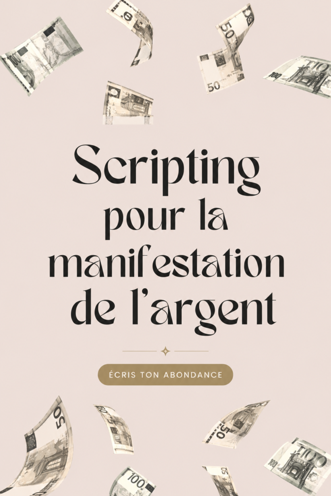 Une femme écrit dans un journal pour manifester sa prospérité financière.