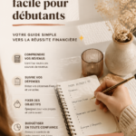 Illustration d'un plan de budget sur un bureau avec des calculatrices et des documents.