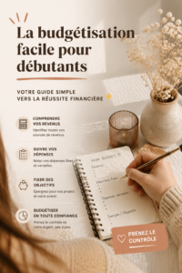 Illustration d'un plan de budget sur un bureau avec des calculatrices et des documents.