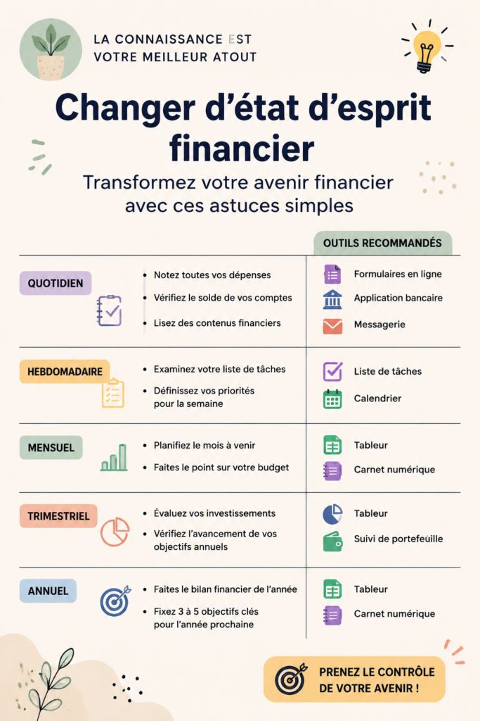 Femme souriante travaillant sur ses finances personnelles avec une calculatrice et un cahier