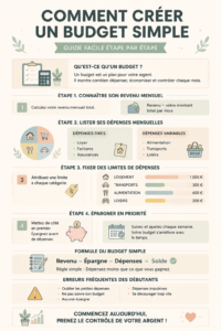 Femme qui établit un budget avec un carnet et un ordinateur