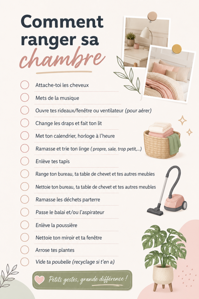 Chambre à coucher organisée avec des éléments de rangement pratiques.