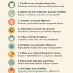 Illustration de conseils financiers minimalistes pour débutants
