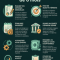 Femme heureuse regardant ses économies sur un carnet financier.