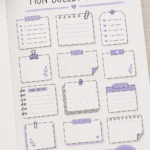 Femme utilisant un Bullet Journal rempli de couleurs et d'idées