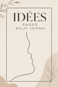 Illustration d'un bullet journal avec des pages colorées et créatives