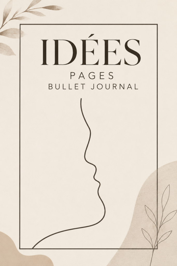 Illustration d'un bullet journal avec des pages colorées et créatives
