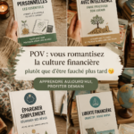 Femme souriante consultant ses finances avec des documents et un ordinateur