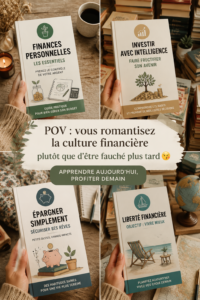 Femme souriante consultant ses finances avec des documents et un ordinateur