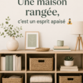 Intérieur d'une maison bien rangée avec des couleurs apaisantes