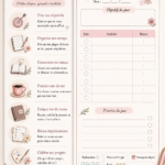 Femme prenant des notes avec des surlignages et une tasse de thé sur son bureau, illustrant une routine d'étude efficace.