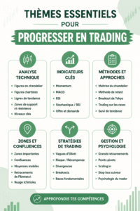 Femme discutant des stratégies de trading avec un ordinateur portable
