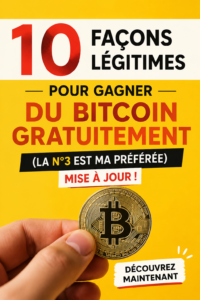 Image illustrant des méthodes pour gagner du Bitcoin facilement.