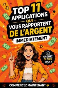 Femme utilisant une application sur son téléphone pour gagner de l'argent