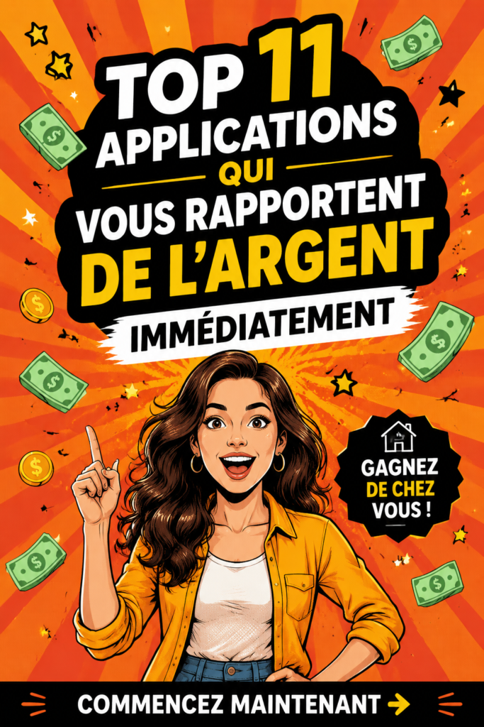 Femme utilisant une application sur son téléphone pour gagner de l'argent