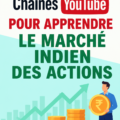 Capture d'écran de chaînes YouTube traitant du marché boursier indien