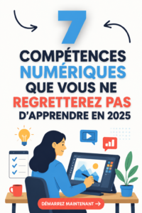 Illustration de femmes apprenant des compétences digitales pour 2025.