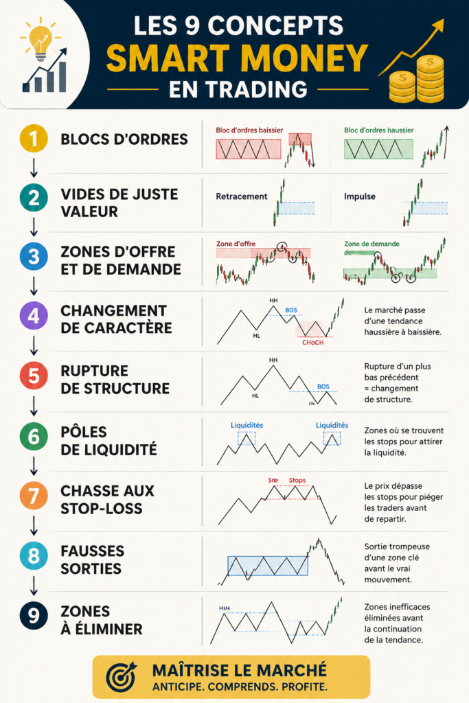 Femme en train d'étudier des concepts de trading pour améliorer ses performances financières.