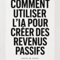Illustration d'une femme utilisant l'intelligence artificielle pour générer des revenus passifs