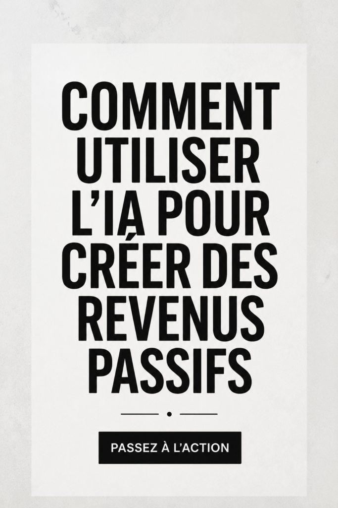 Illustration d'une femme utilisant l'intelligence artificielle pour générer des revenus passifs