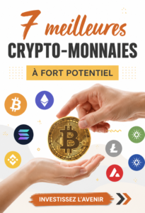 Image illustrative de plusieurs cryptomonnaies avec des graphiques de potentiel de croissance