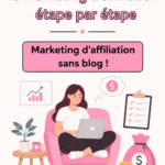 Femme utilisant son ordinateur pour le marketing d'affiliation