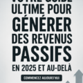 Femme consultant des documents sur son ordinateur pour créer des revenus passifs en 2025