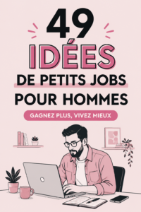 Femme heureuse découvrant des idées de side hustle