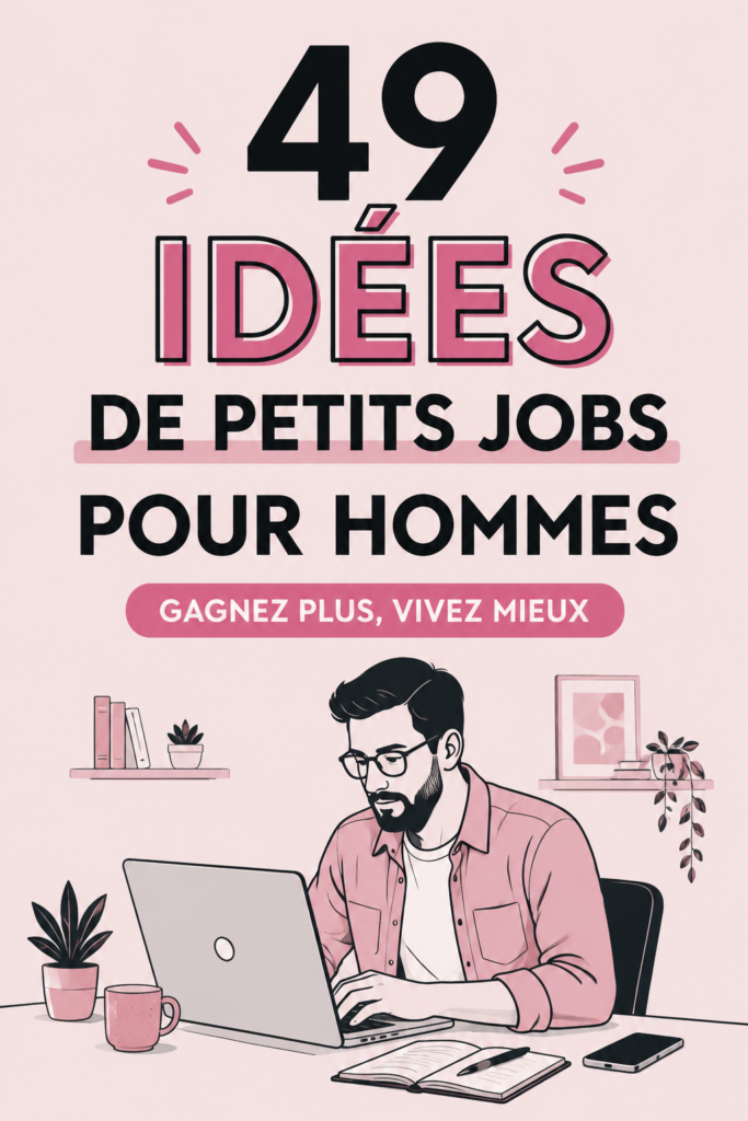 Femme heureuse découvrant des idées de side hustle