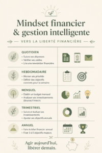 Femme réfléchissant à son budget avec un carnet et un stylo