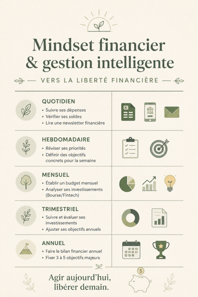 Femme réfléchissant à son budget avec un carnet et un stylo