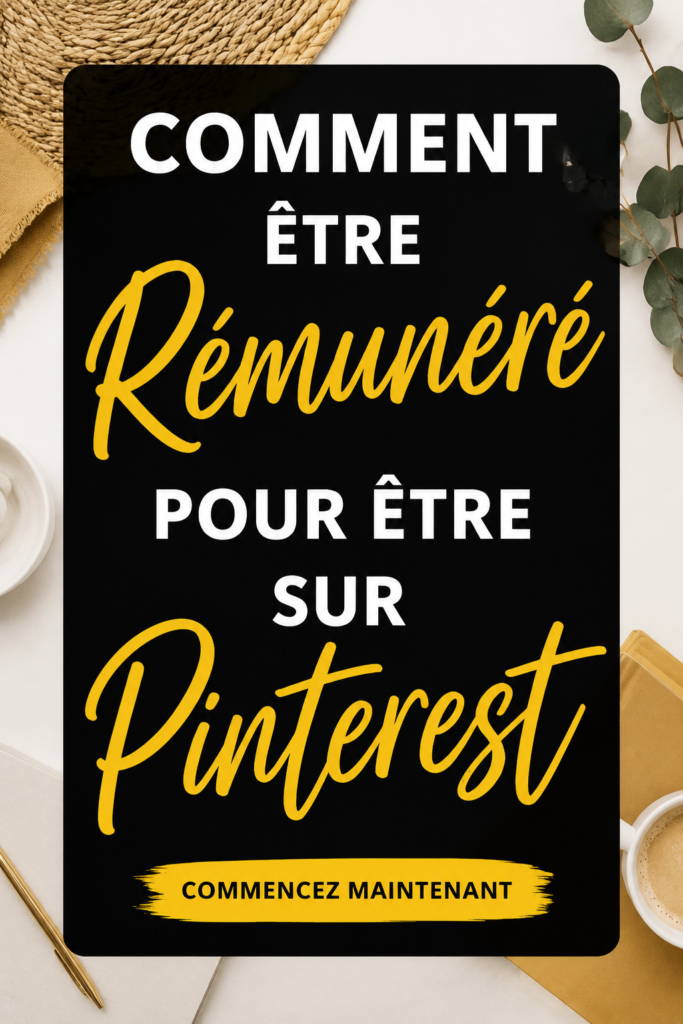 Femme utilisant Pinterest pour planifier ses projets et gagner de l'argent.