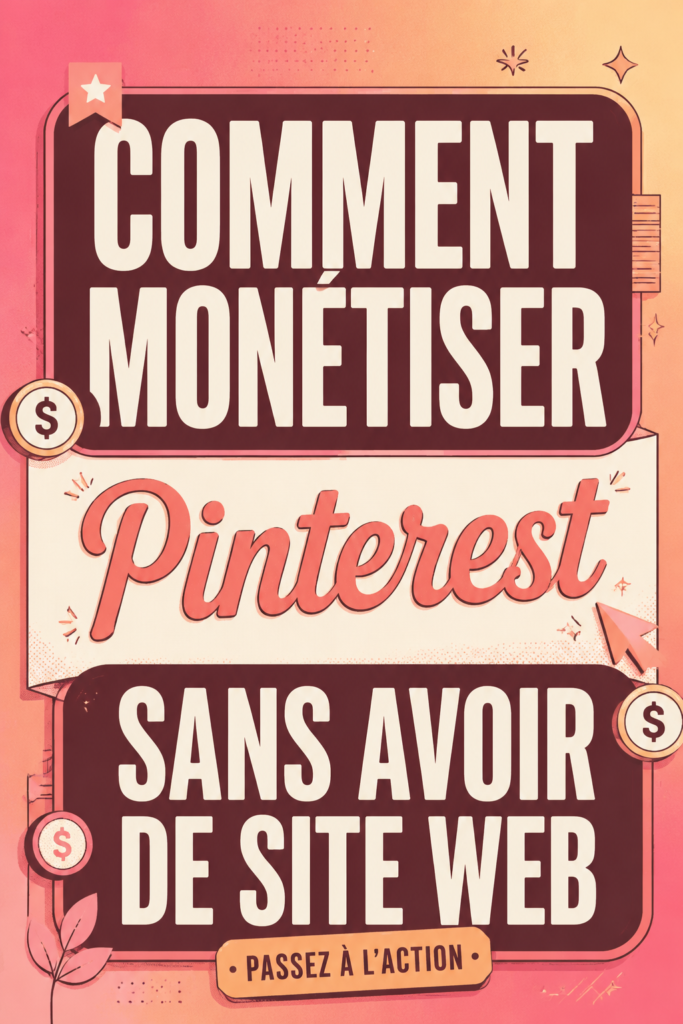 Monétiser Pinterest sans site web est possible grâce à des stratégies simples et efficaces.