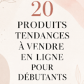 Sélection de produits tendance à vendre en ligne pour débutants, comprenant divers articles populaires.