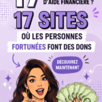 Capture d'écran d'un site d'aide financière en ligne
