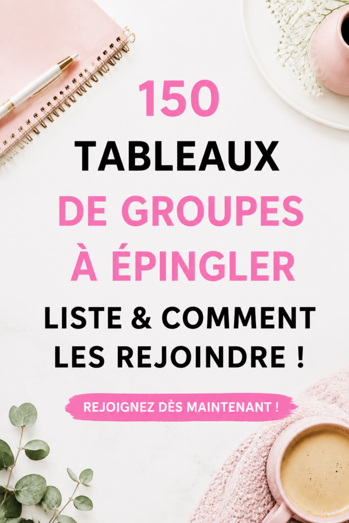 Une sélection de tableaux Pinterest comprenant des idées créatives