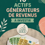 Une femme souriante consultant un graphique sur des investissements générateurs de revenus.