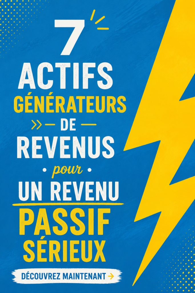 Image d'un graphique représentant des investissements générateurs de revenus passifs.